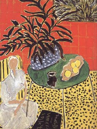 Henri Matisse Black Fern (mk35) oil painting picture